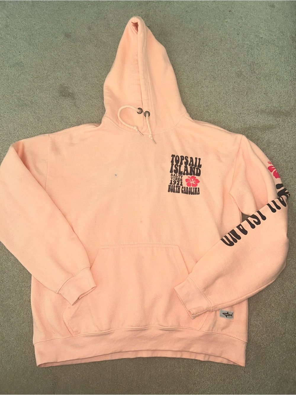 New Women’s Topsail Island Pink Graphic Hoodie